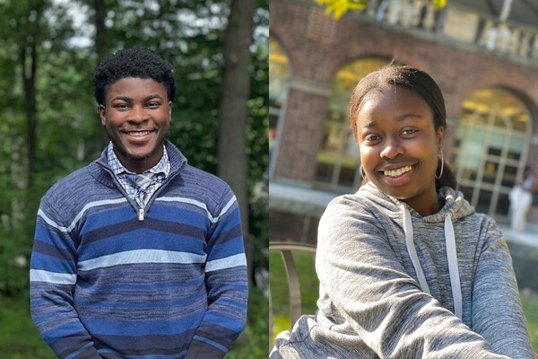 Students Akin Adio and Abi Ocholi