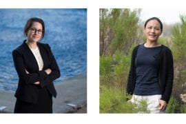 <p>Maura Allaire, assistant professor of urban planning &#038; public policy, and Jun Wu, professor of public health, are members of a multi-disciplinary team at UCI that will examine the relationship between public water safety and the governance of public water supplies. The project is funded by a $350,000 grant from the National Science Foundation. Steve Zylius / UCI </p>
