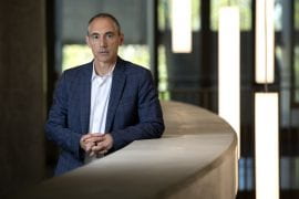 <p>“This coalition will advance data collection methods to greatly expand the number of sites and patients participating in clinical studies, especially for more diverse populations and underserved communities,” says Tom Andriola, UCI’s vice chancellor for information, technology and data and chief digital officer.</p>
<p>Steve Zylius / UCI</p>
