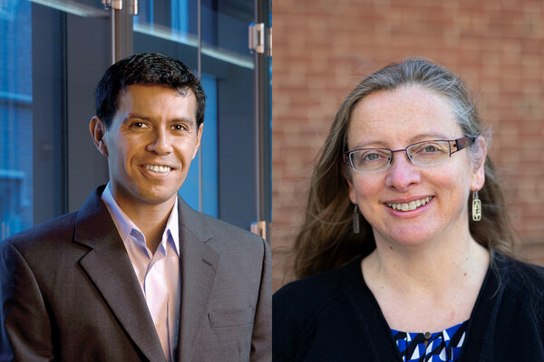 Paulo Arratia and Evelyn Thomson, physicists at Penn