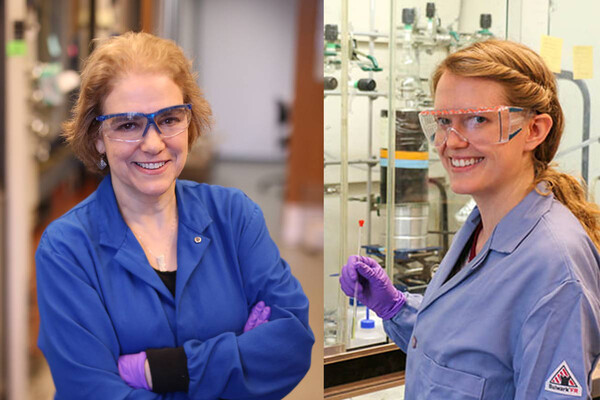 Karen Goldberg, left, and Drew Newman, right.