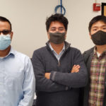 <p>From left: Ali Javey, Shiekh Zia Uddin, and Hyungjin Kim. (Courtesy of Hyungjin Kim)</p>
