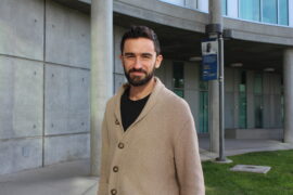 <p>On this episode of the UCI Podcast, Juan Manual Rubio, a Mellon Humanities Faculty Fellow, discusses the potential causes of the soil lead crisis in Santa Ana. Audrey Fong/School of Humanities</p>
