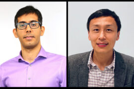 <p>Mohammad Abdolhosseini Qomi, UCI assistant professor of civil and environmental engineering, and Penghui Cao, assistant professor of mechanical and aerospace engineering, received Early Career Research Program awards from the U.S. Department of Energy Office of Science. The funding will support the researchers’ projects to develop advanced energy solutions to help mitigate climate change. Debbie Morales, Julie Li / UCI</p>
