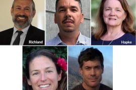 <p>Justin Richland, UCI professor of anthropology, leads a team examining wildfire management and incorporating input from Indigenous communities. He is joined by UCI colleagues Salvador Zárate, assistant professor anthropology, and Holly Hapke, director of research development in social sciences; and a pair of researchers from UC Santa Barbara, Carol Blanchette and Gregory Johnson. UCI School of Social Sciences</p>
