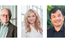 <p>Principal investigators on UCI&#8217;s team, which will collect Latino, Asian, Middle Eastern and African American skin cell samples, are (from left) Maksim Plikus, professor of developmental &#038; cell biology; Bogi Andersen, professor of medicine and biological chemistry; Natasha Mesinkovska, associate professor of dermatology; Qing Nie, Chancellor’s Professor of mathematics, developmental &#038; cell biology and biomedical engineering; and Dara Sorkin, professor of medicine. Steve Zylius / UCI</p>

