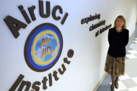 <p>“This unique collaboration across disciplines and communities including an active environmental justice group in Santa Ana, Calif., will provide a broad assessment of the current impact of brake and tire wear as well as future likely scenarios as fossil fuels are phased out in the transportation sector,” said Barbara Finlayson-Pitts, co-director of the AirUCI institute. Daniel A. Anderson / UCI</p>
