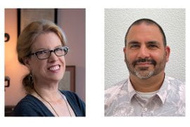 <p>Andrea Henderson and Alexander Huezo will use their Fulbright awards to conduct research in South Korea and Colombia, respectively. UC Irvine</p>
 