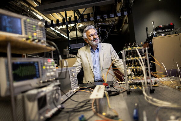 nader engheta in his lab