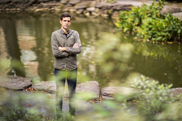 Cesar de la Fuente at the BioPond in James Kaskey Memorial Park