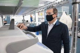 <p>John Chaput in lab. Steve Zylius / UCI</p>
